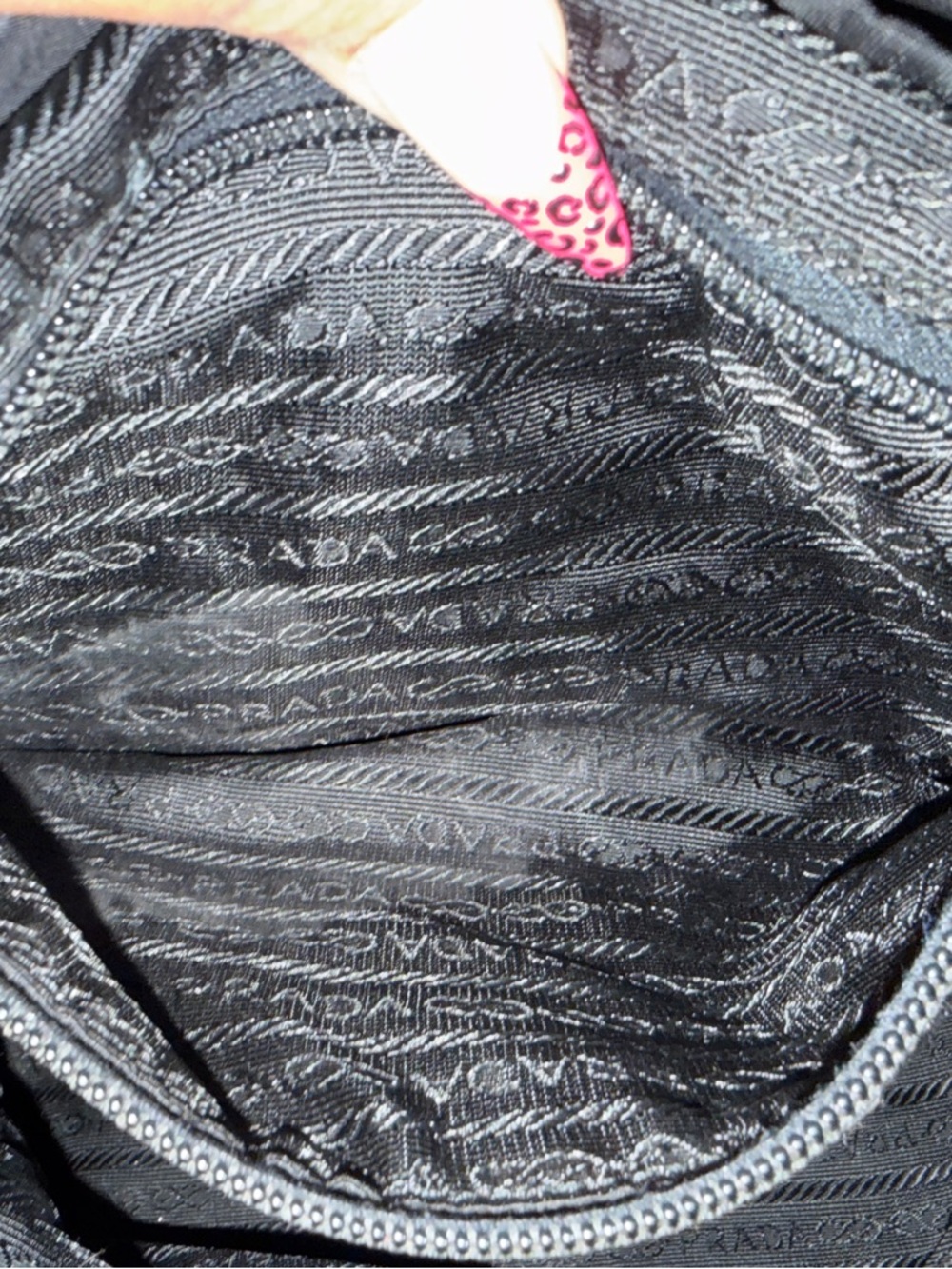 Prada Black Nylon Drawstring Backpack - Picture 6 of 9